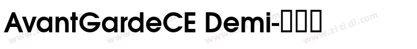 AvantGardeCE Demi字体转换